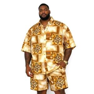 VTG 90s Hip Hop History Shirt Shorts Platinum Set Mens XXXL RARE Y2K Streetwear